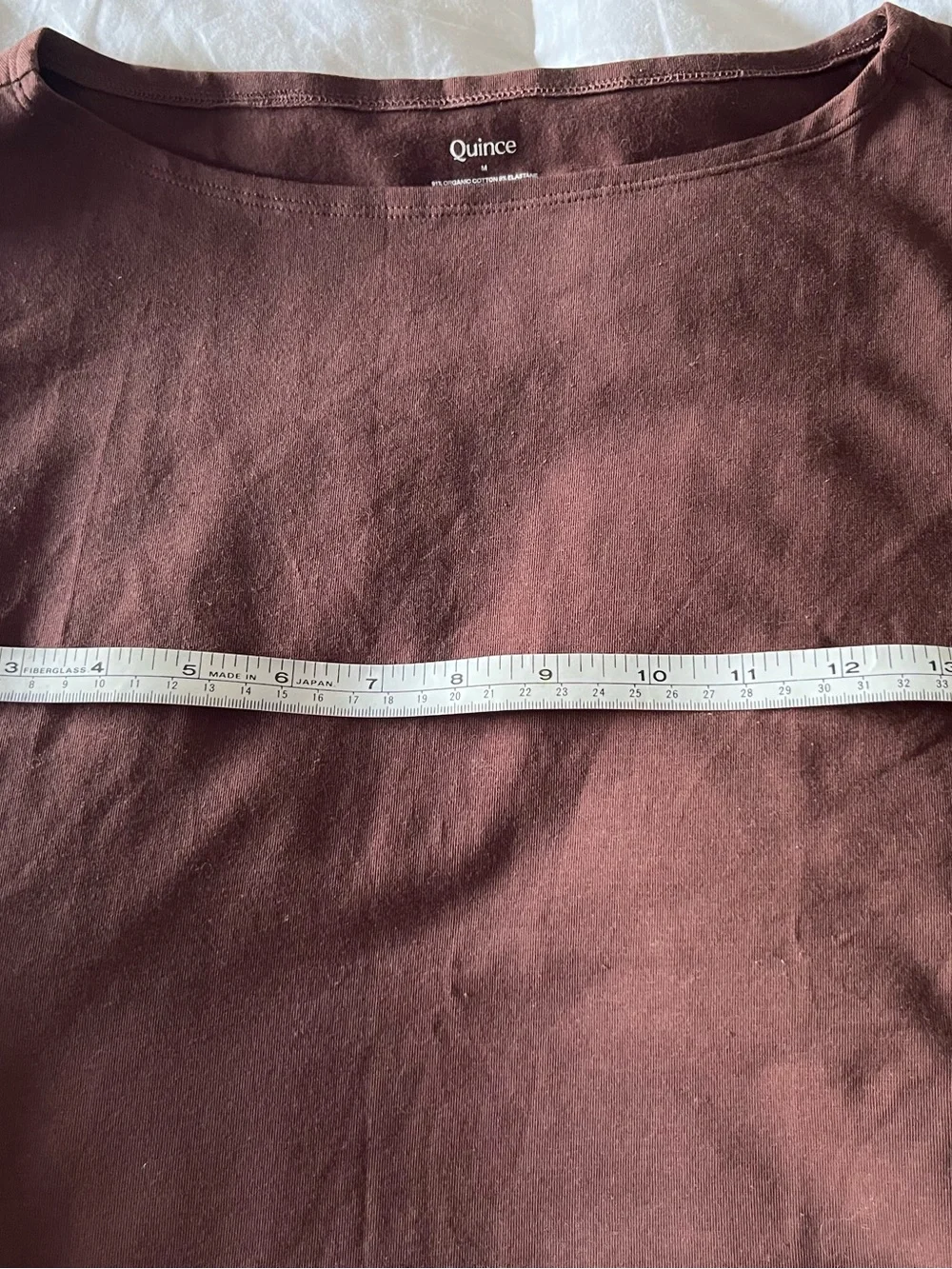 Quince Stretch Organic Cotton Jersey Boat Neck Tank Women M Chocolate Brown NWT! - Picture 3 of 8